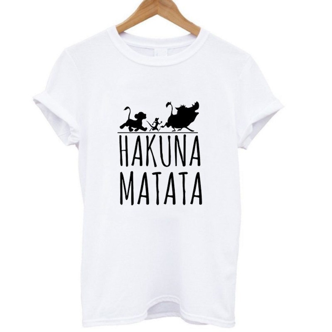 Camiseta Personalizada Polo Hakuna Matata Disney Rey Leon ...