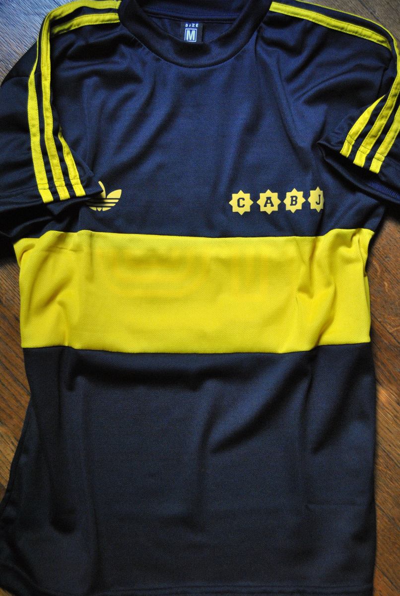 camiseta de boca retro nike