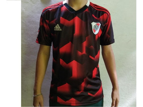 Camiseta River Plate Roja Y Negra Quintero - camisa y sudadera negra adidas roblox