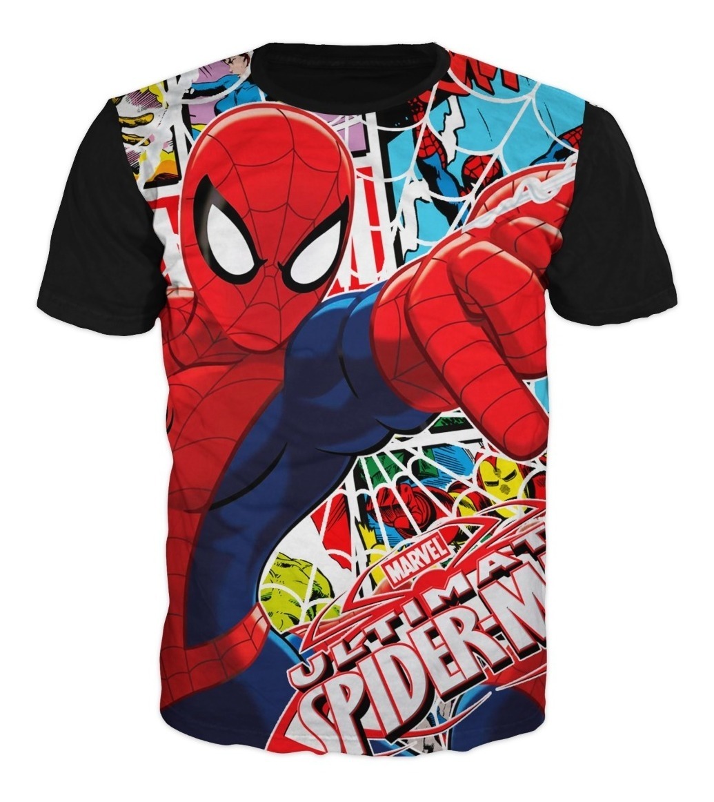 camiseta spiderman hombre