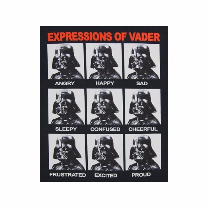 camiseta unissexstar wars expressions