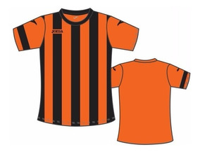 camisetas de futbol naranja y negro