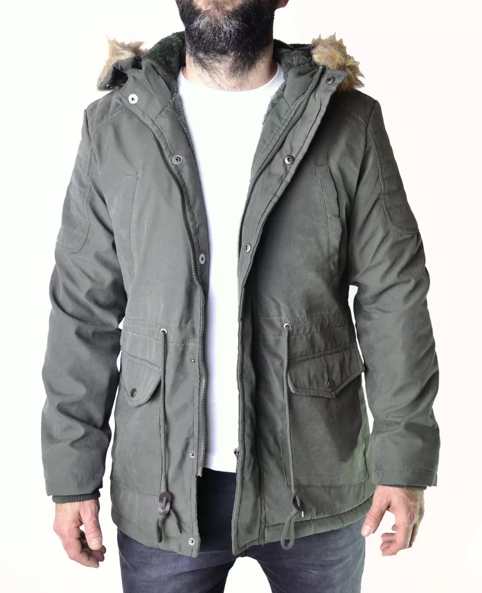 parka verde hombre