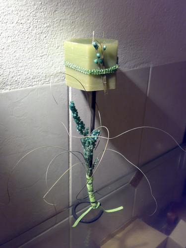 Candelabros de hierro para velas o tulipas de vidrio. fiesta ...