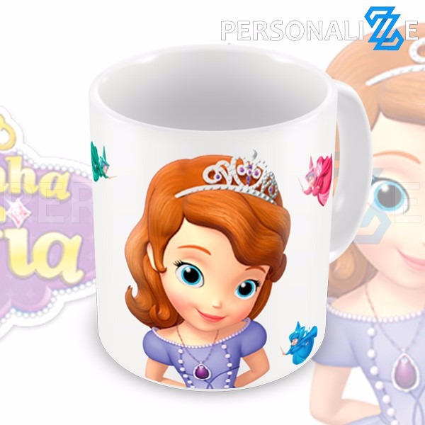 caneca princesa princesinha sofia desenho infantil f1 r 25 99 em