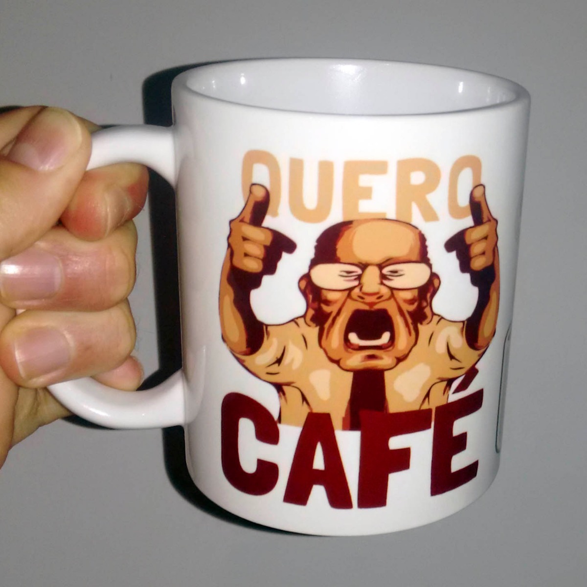 Caneca Quero Cafe Meme Famoso Dip Arte R 2200 Em Mercado Livre