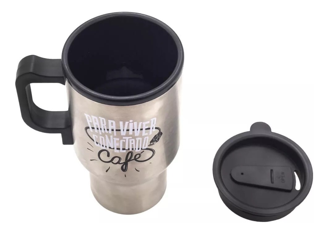 Caneca Que Aparece Foto Quando Esquenta Caneca Térmica Usb 450 Ml Para Viver Conectado Café-uatt - R$ 59,90 em