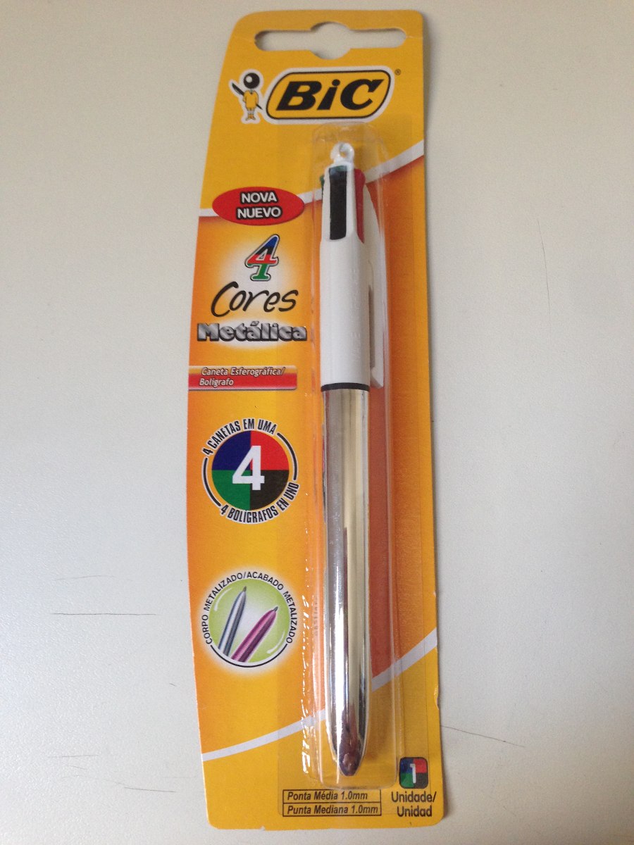 Caneta Bic - 4 Cores - Made In France - R$ 49,80 em ...