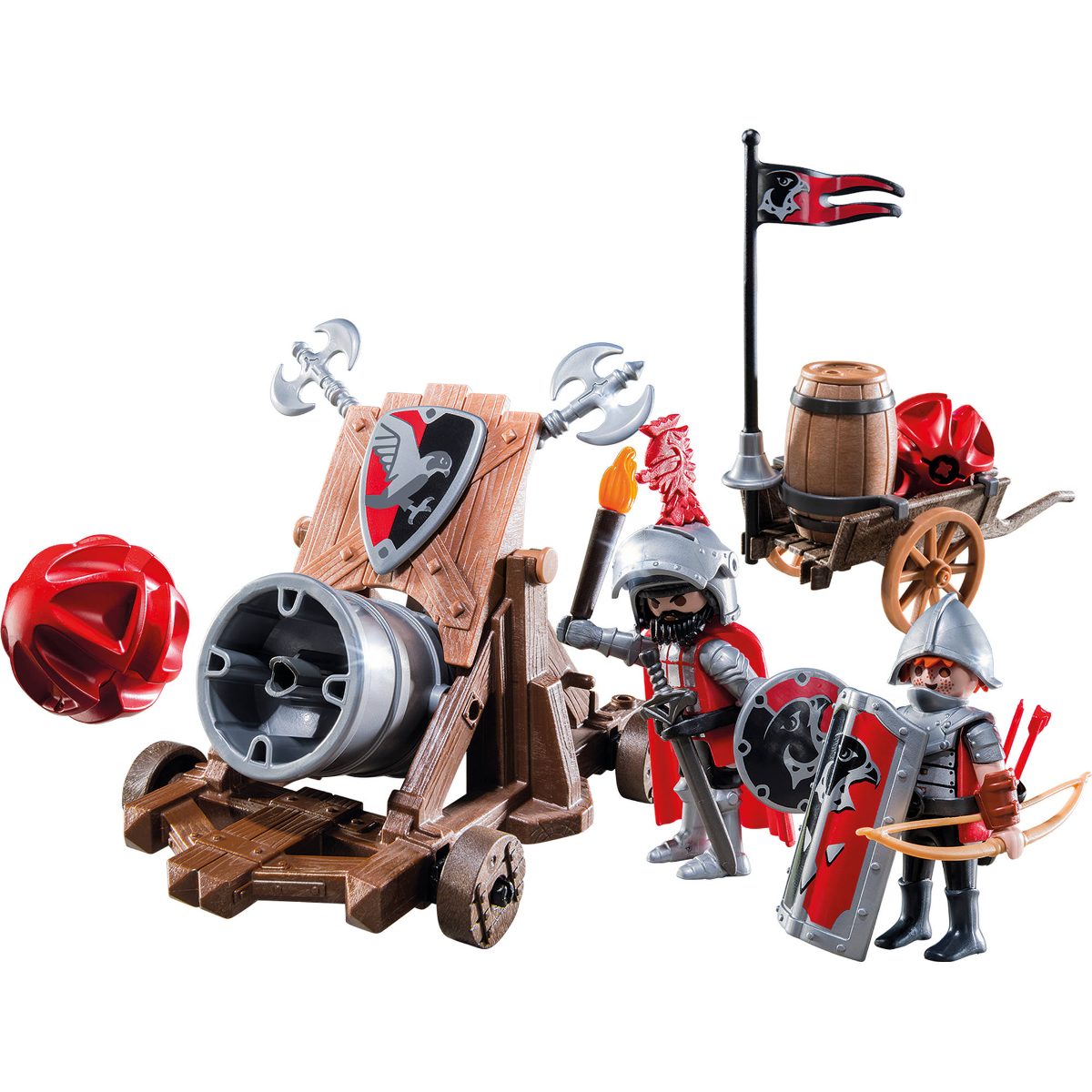 playmobil caballeros halcon