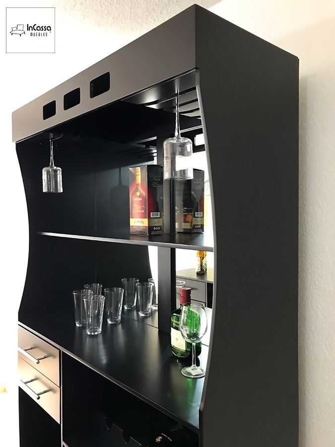 Cantina Muebles De Bar Minimalistas Mod Monclova Con Bancos - $ 8,539.