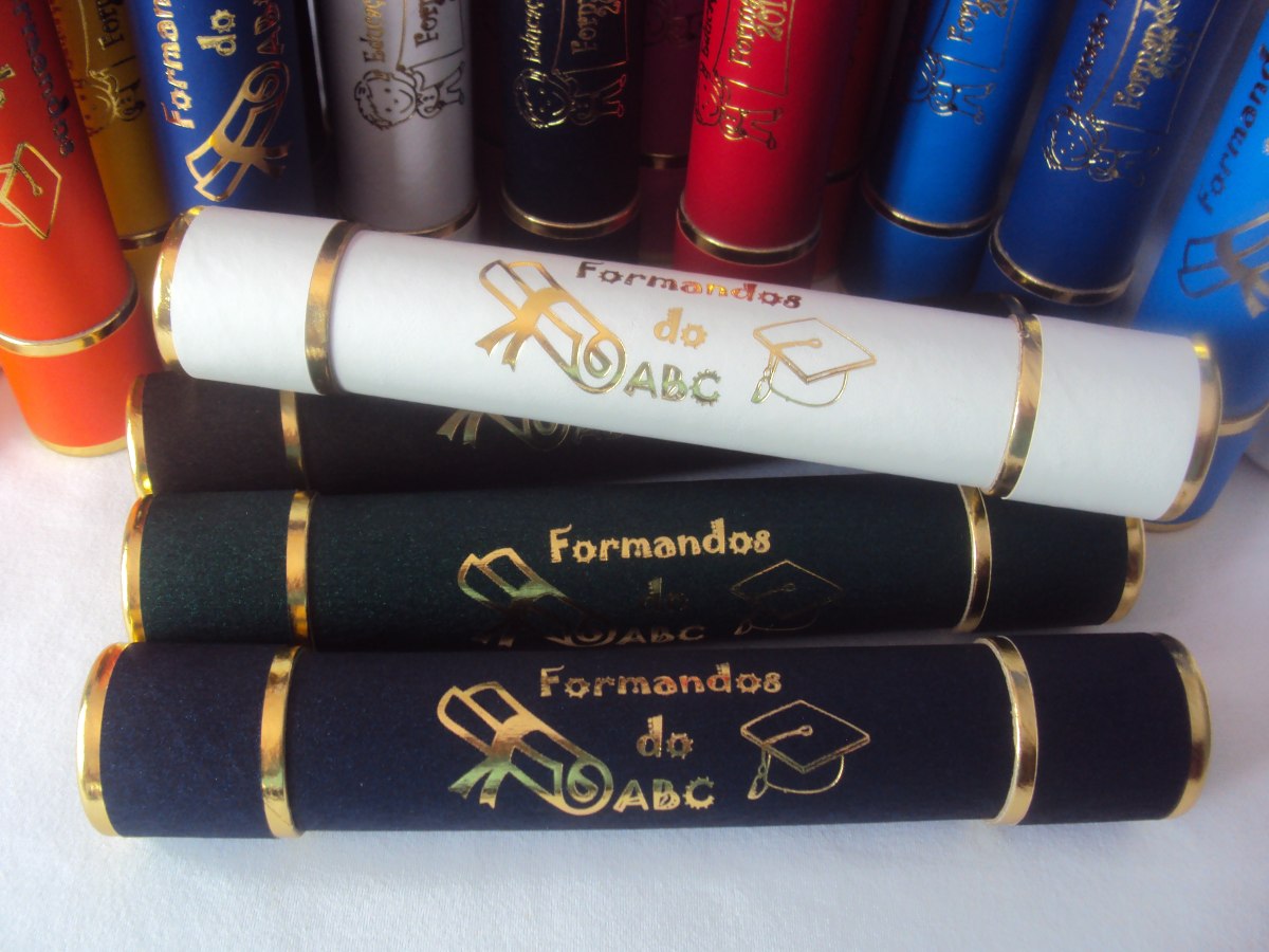 Canudo De Formatura Infantil modelo Formandos Abc R$ 6,00 em Mercado Livre Valmor Artesanato Joinville ~ Canudo De Formatura Infantil modelo Formandos Abc R$ 6,00 em Mercado Livre