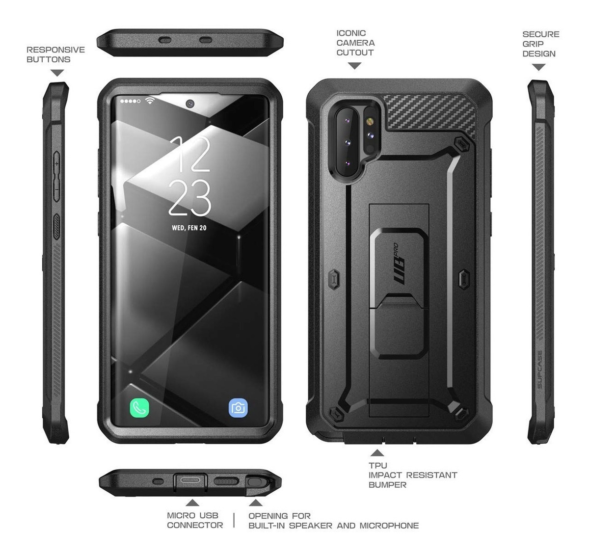 Capa Anti Impacto Samsung Galaxy Note 10+ (plus) Supcase