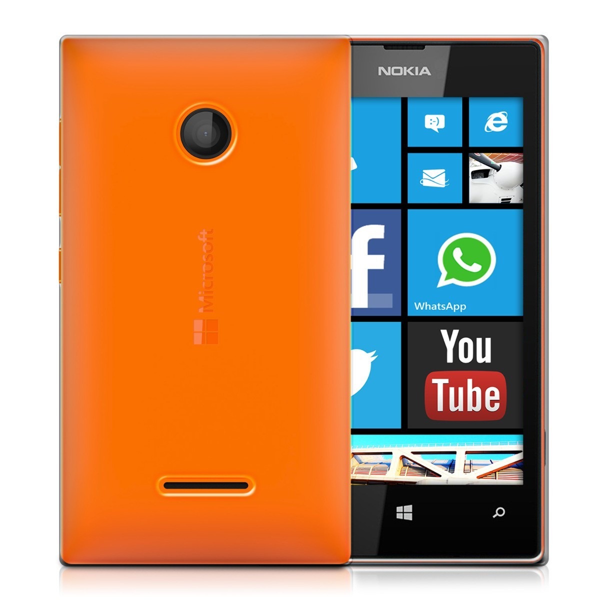 Capa Transp Tpu Microsoft Nokia Lumia 530 + Película D ...