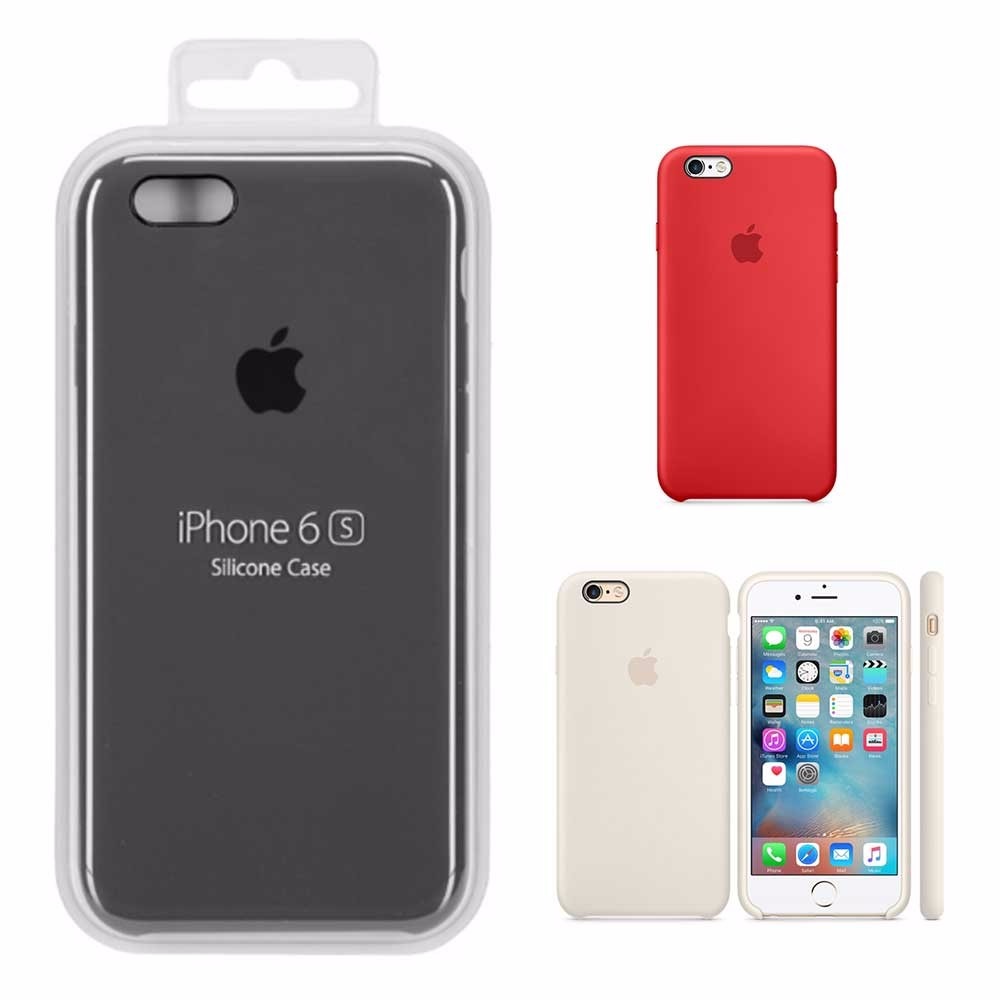 Capa Vermelha Original Apple Silicone Iphone 6 Plus 6s