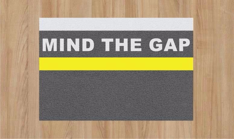 capacho metro mind the gap 60 x 40 r 95 80 em mercado livre