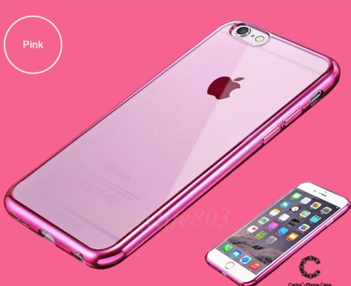case iphone 11 apple silicone Rosa Luxo 6 S Silicone Pink 6 Borda 6s Case Iphone Capinha