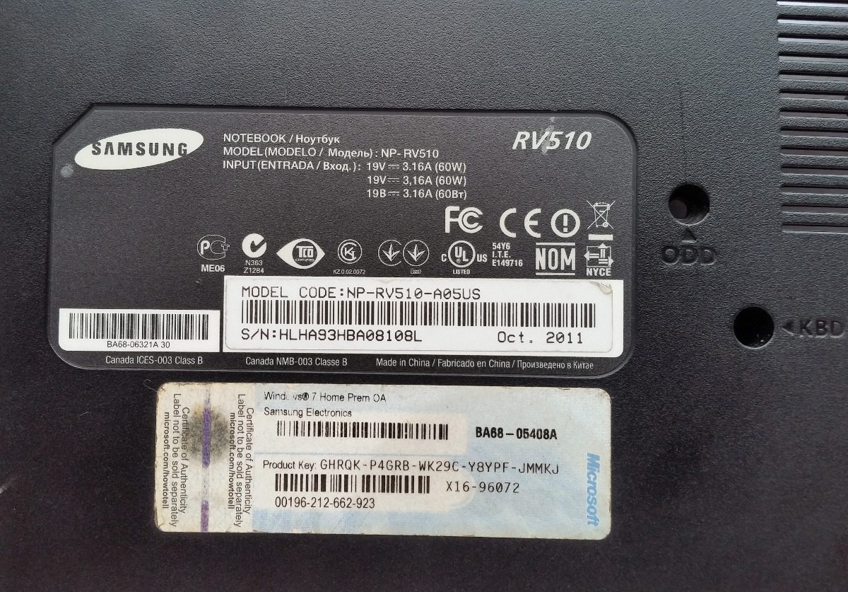 carcasa samsung rv510 carcasa samsung rv510