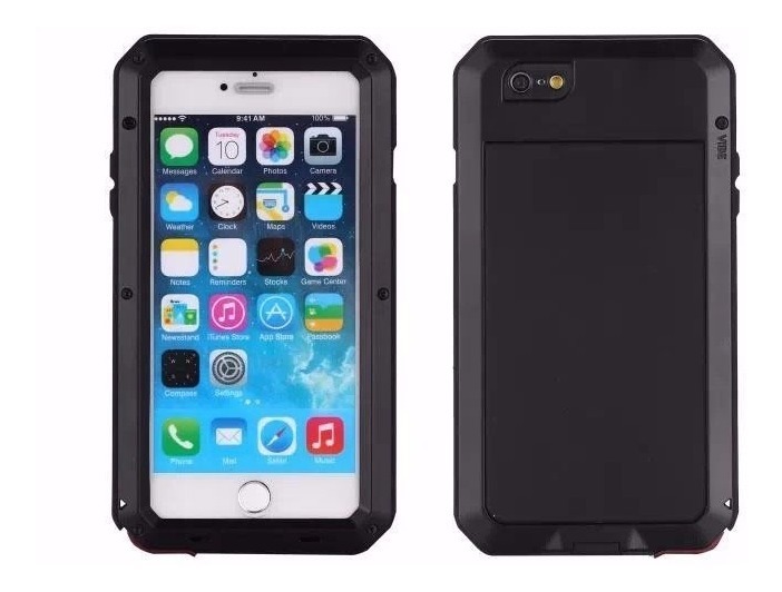 Carcasa Metálica iPhone 6s 6 Plus + Negro Lunatik Taktik - $ 19.990 en