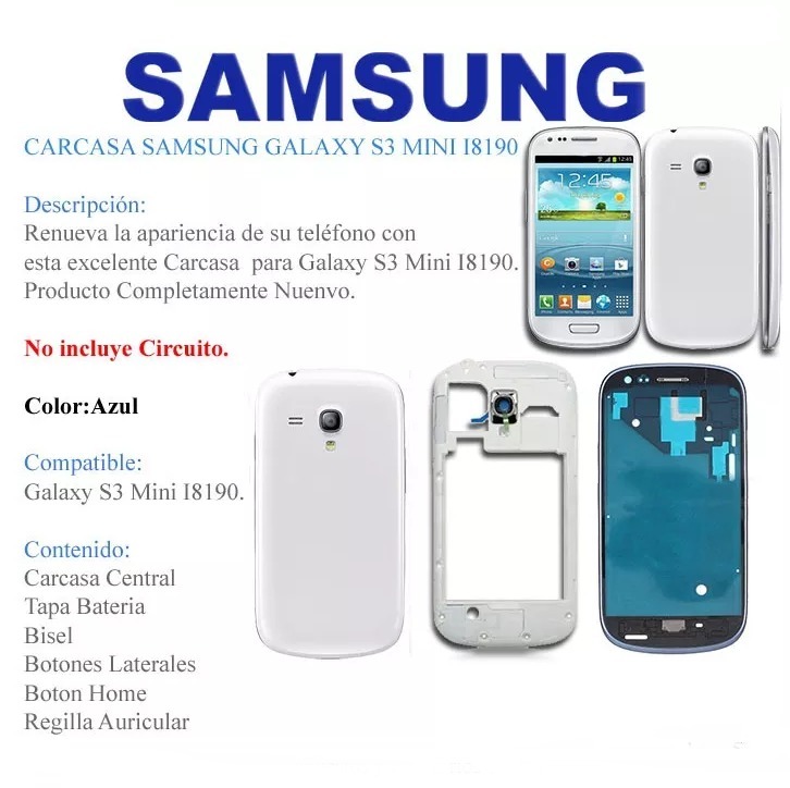 carcasa del samsung s3 mini