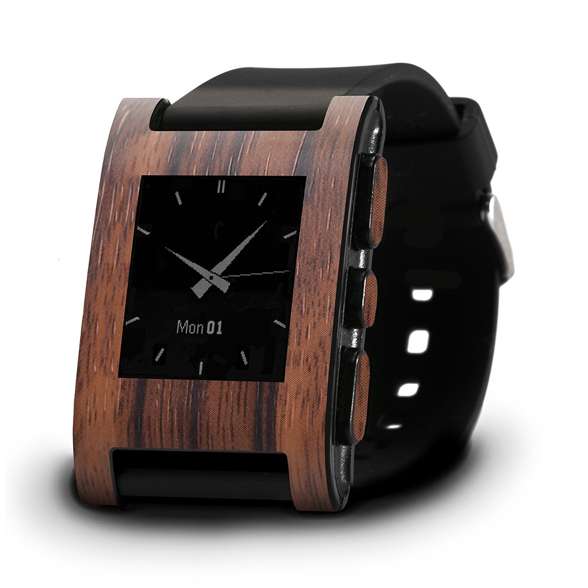 Ébano Wood Carcasa Skin Frustration Reloj Slickwrapspebble DW2YE9HI