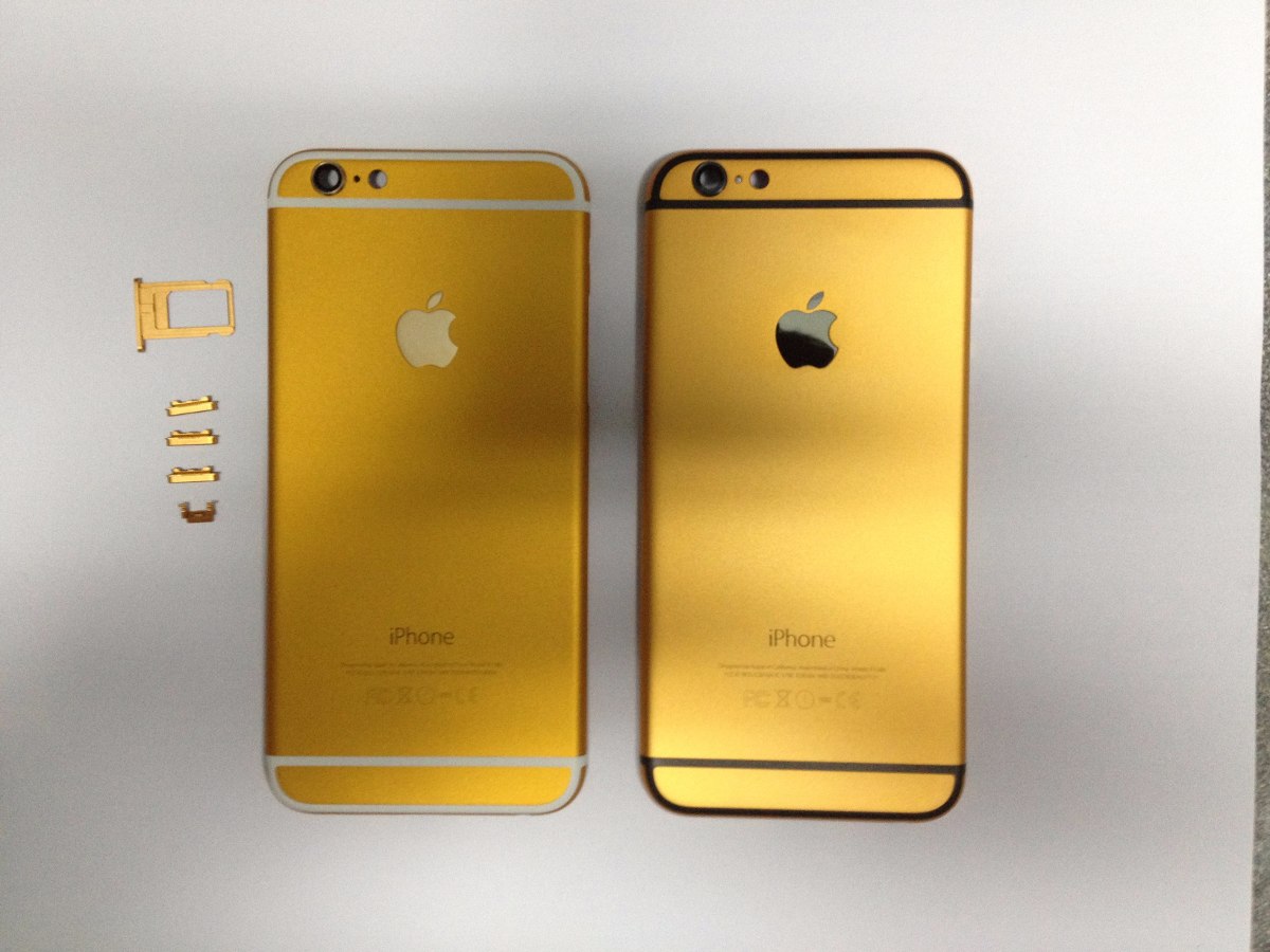 Carcasa Tapa Trasera Gold Edition Iphone 6 Plus Blanco Carcasa Tapa Trasera Gold Edition Iphone 6 Plus Blanco