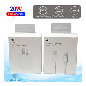 Cargador Apple 20w iPhone 12 Y 11 + Cable 2mt Original