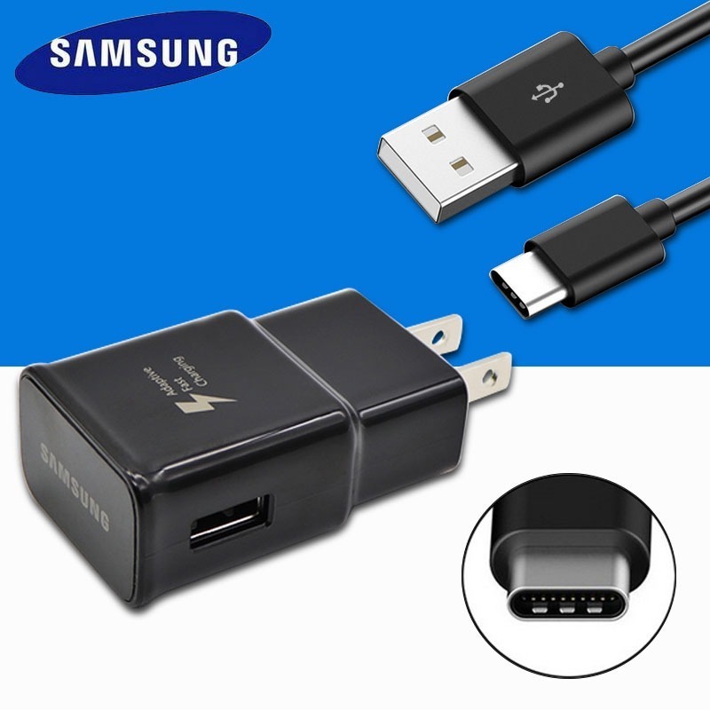 Cargador Original Samsung USB TIPO C GALAXY S8 S9 NOTE 8 9 PLUS CARGA RÁPIDA