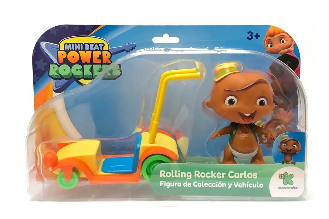 JUGUETERIA SHARIF EXPRESS | Carlos Mini Beat Power Rockers Con Vehiculo Sharif Express - $ 2.490,00