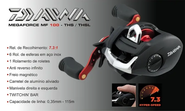 carretilha daiwa megaforce