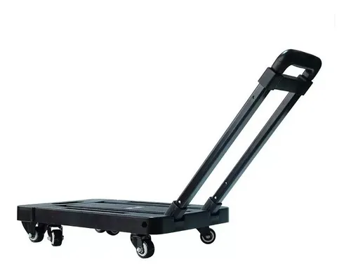 Carrinho De Carga Plataforma Dobravel Armazem 6 Rodas 200 K