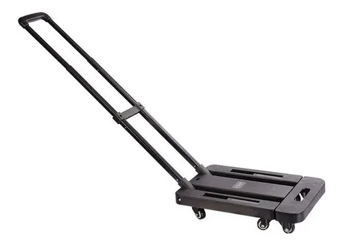 Carrinho De Carga Plataforma Dobravel Armazem 6 Rodas 200 Kg