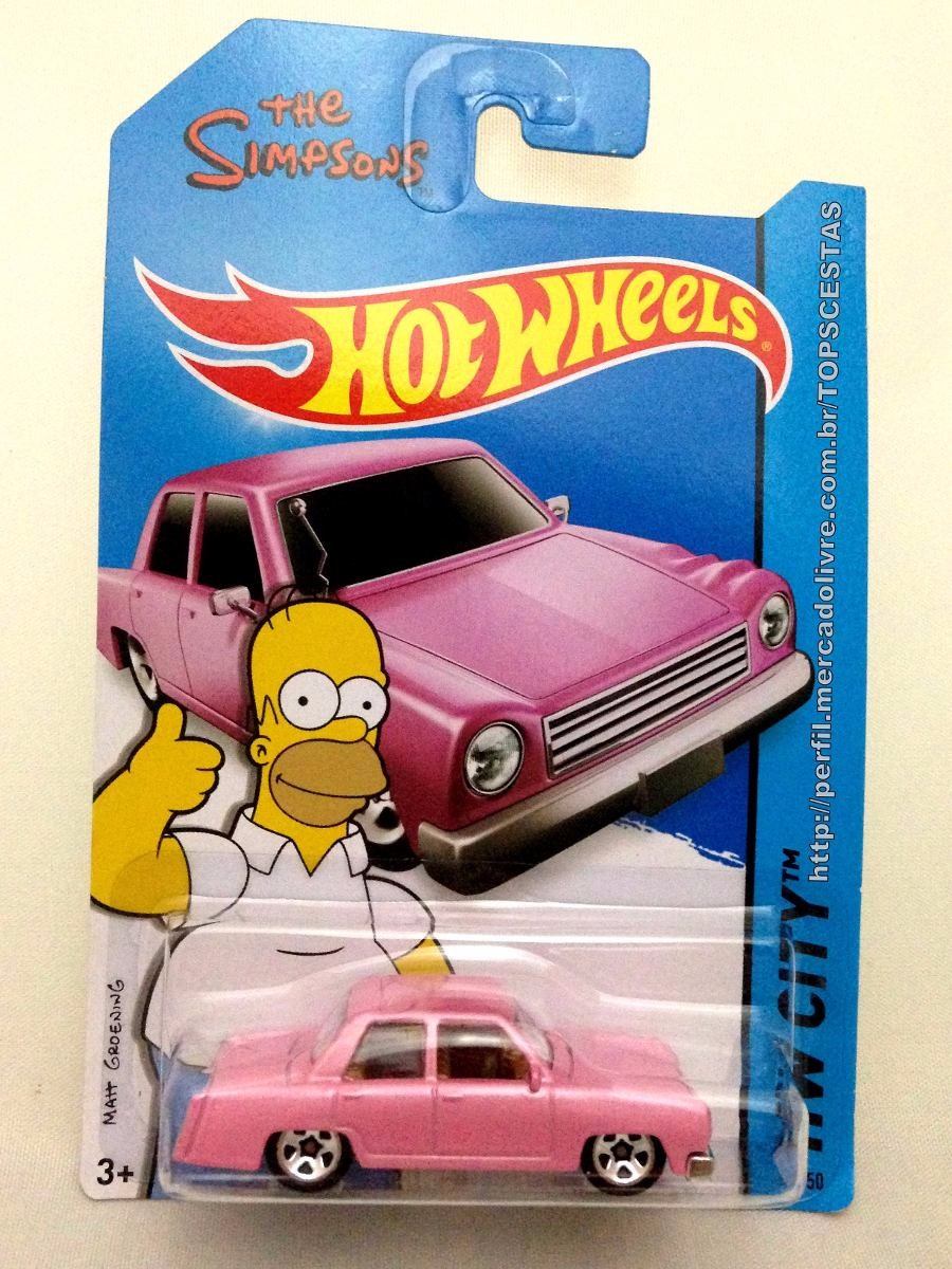 Carrinho Hot Wheels Homer Simpsons Rosa R 49,99 em Mercado Livre