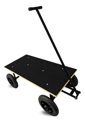 Carro Plataforma Eco Pneu Maciço E Rodas De Plastico