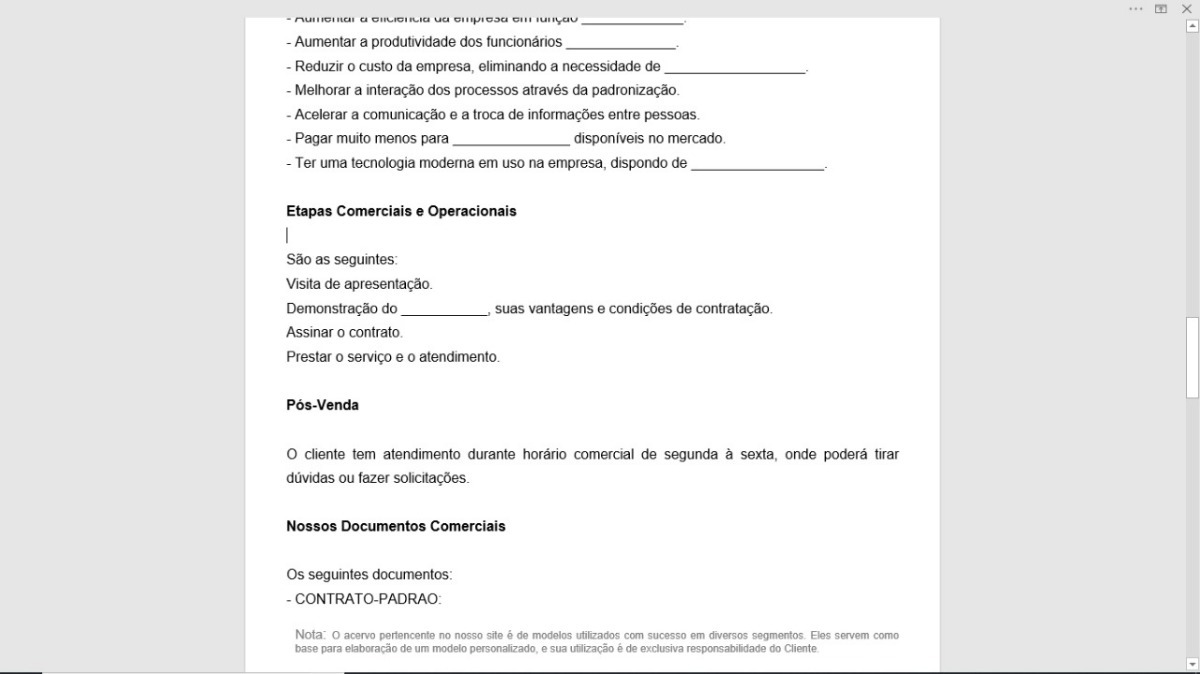 Carta De Apresentação Comercial A Clientes E Fornecedores 