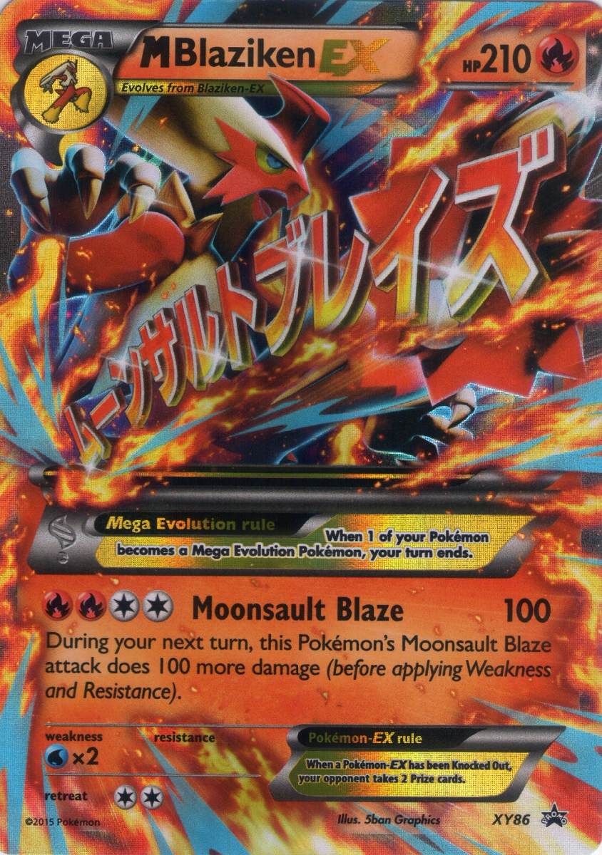 Carta Pokemon - Mega Blaziken Ex Promo - Xy86 - R$ 99,99 Carta Pokemon - Mega Blaziken Ex Promo - Xy86 - R$ 99,99