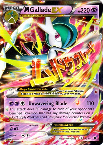 Carta Pokemon Mega Gallade Ex Roaring Skies Inglês - R$ 25 