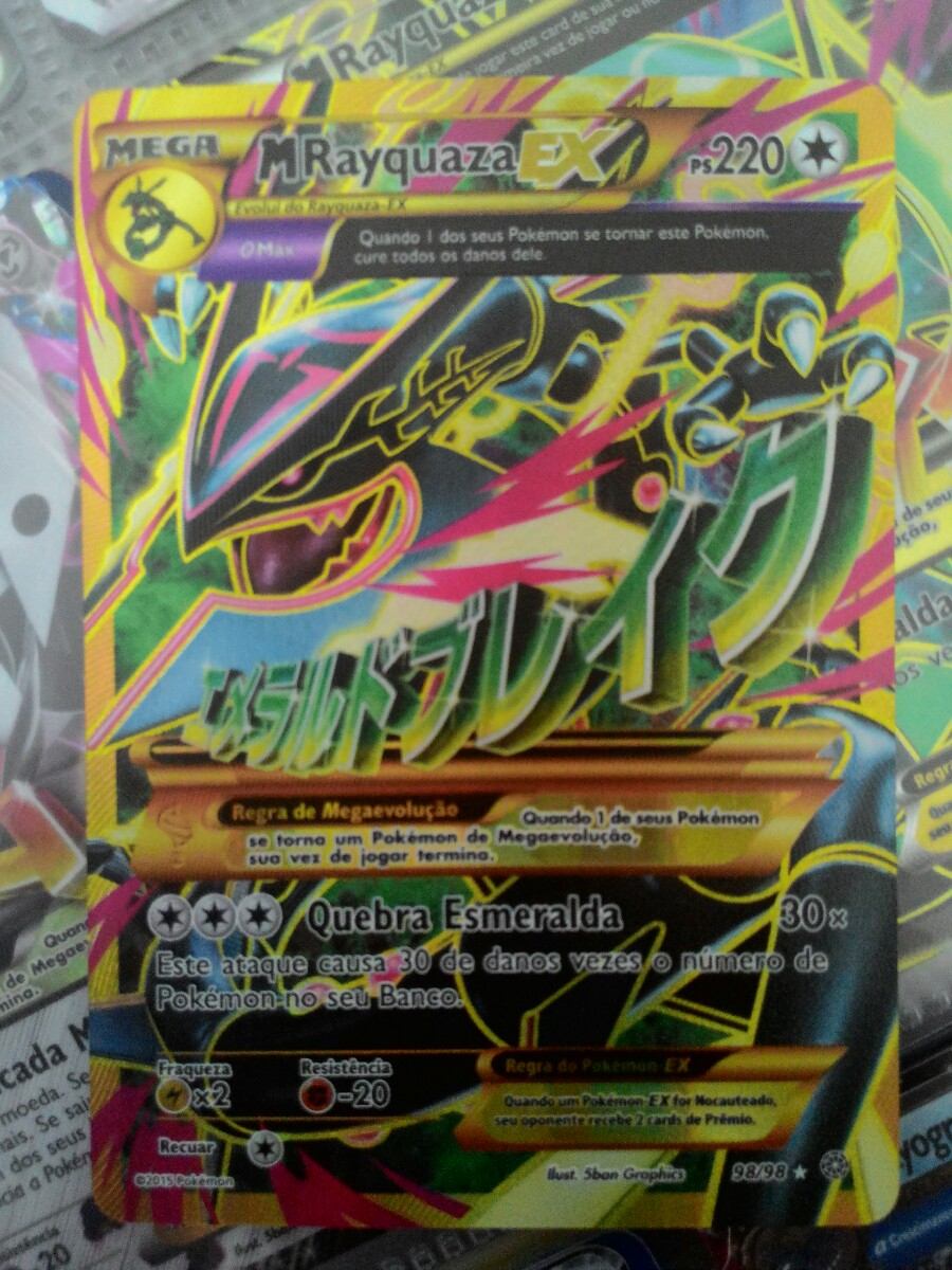 Carta Pokémon Mega Rayquaza Shiny - R$ 59,90 em Mercado Livre