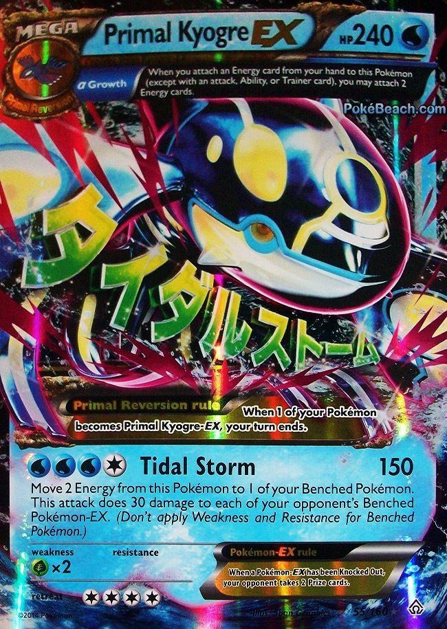 Carta Pokemon Primal Kyogre Ex Primal Clash - R$ 70,00 em 