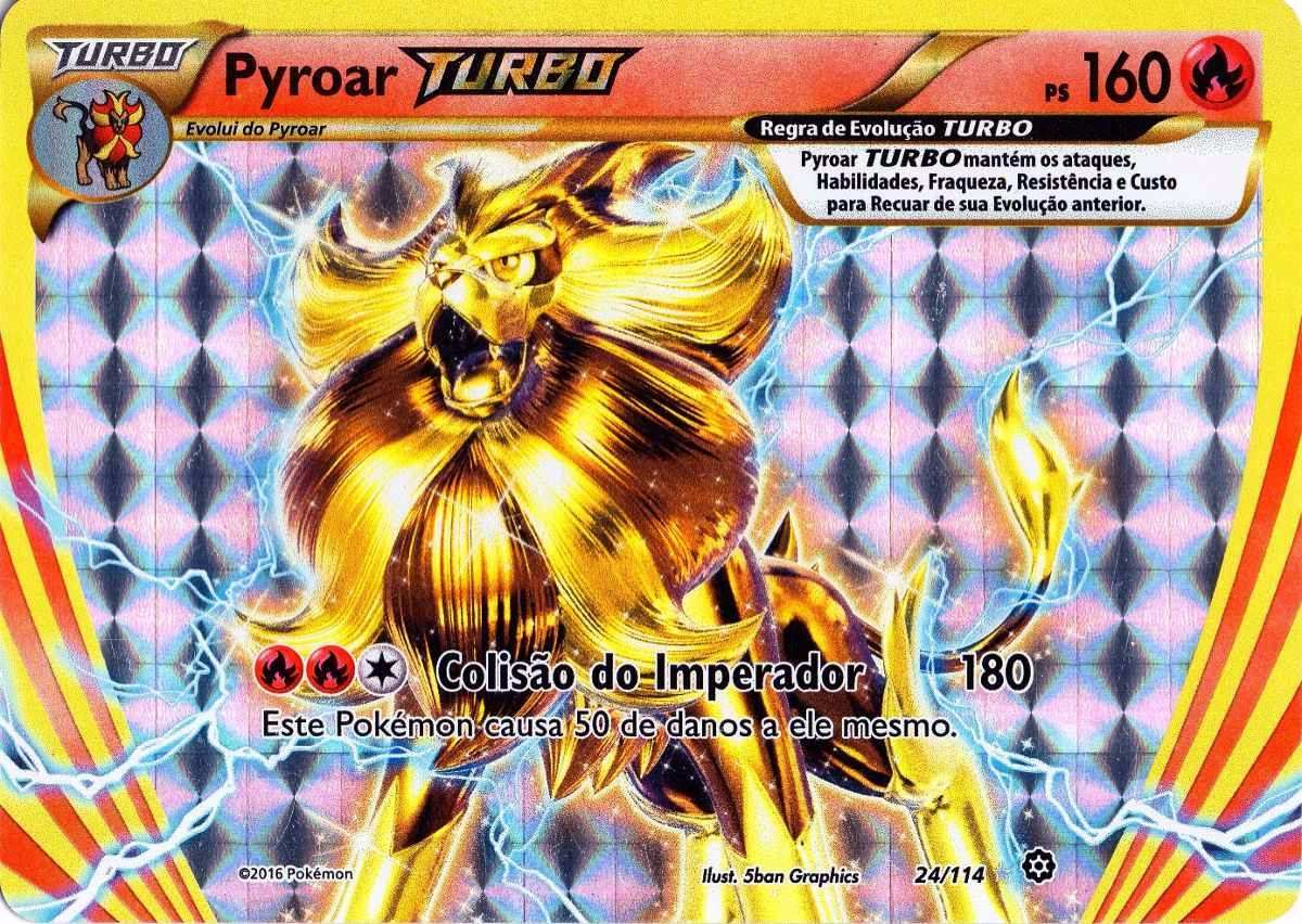 Carta Pokemon Pyroar Turbo Break 24/114 Xy11 Cerco De 