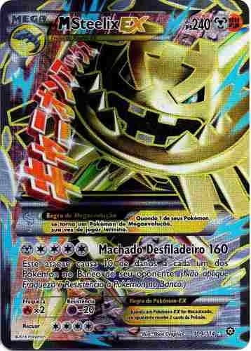 Carta Pokemon Steelix Mega Ex Fa 109/114 Xy11 Cerco De 