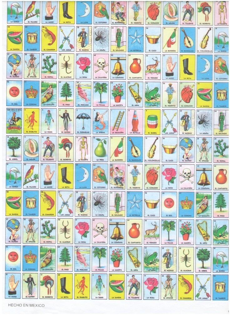 ¿Cuántas cartas deben de ser en la lotería?