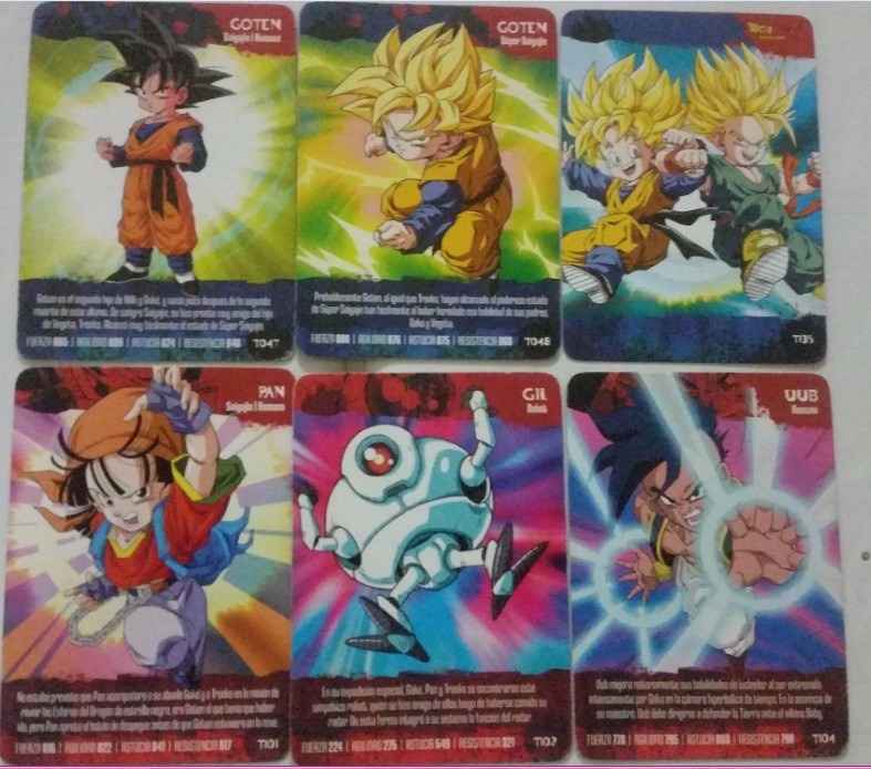 Cartas Dragon Ball Trilogia Imagics - $ 10.00 en Mercado Libre