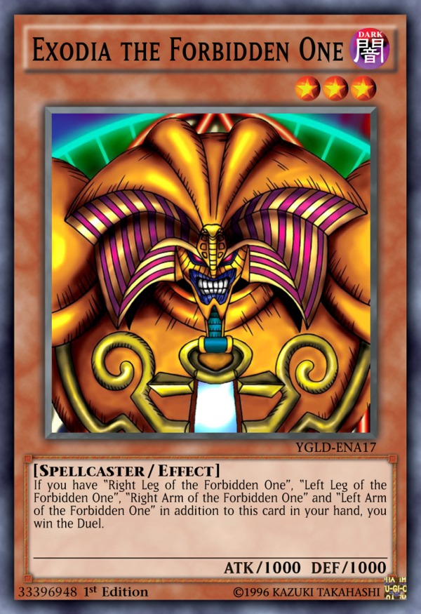 Cartas Yugioh Exodia Completo - R$ 20,00 em Mercado Livre