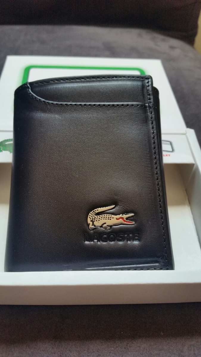 Carteira Lacoste Em Couro 100% Original - R$ 229,99 em 