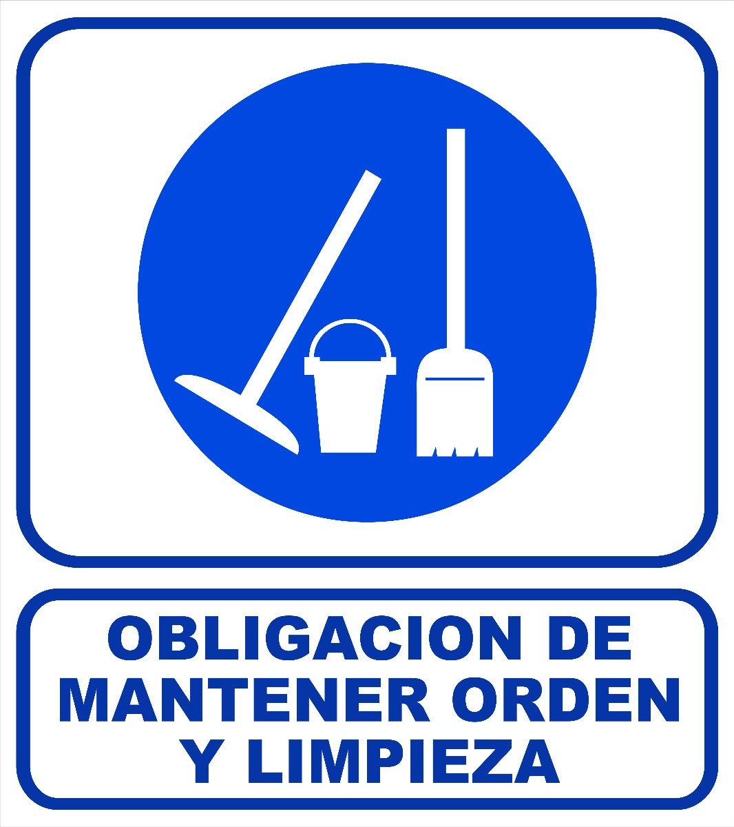 cartel 40x45 cm obligación de mantener orden y limpieza 79 02 en