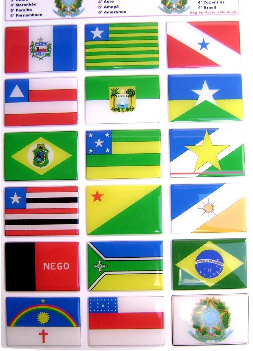 Bandeiras Dos Estados Da Regiao Centro Oeste Do Brasil