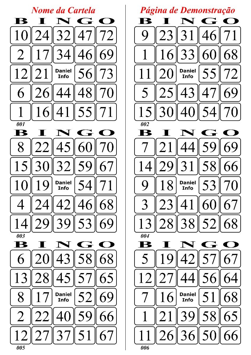 Pdf Tablas De Bingo Para Imprimir Tablas De Bingo Personaliza