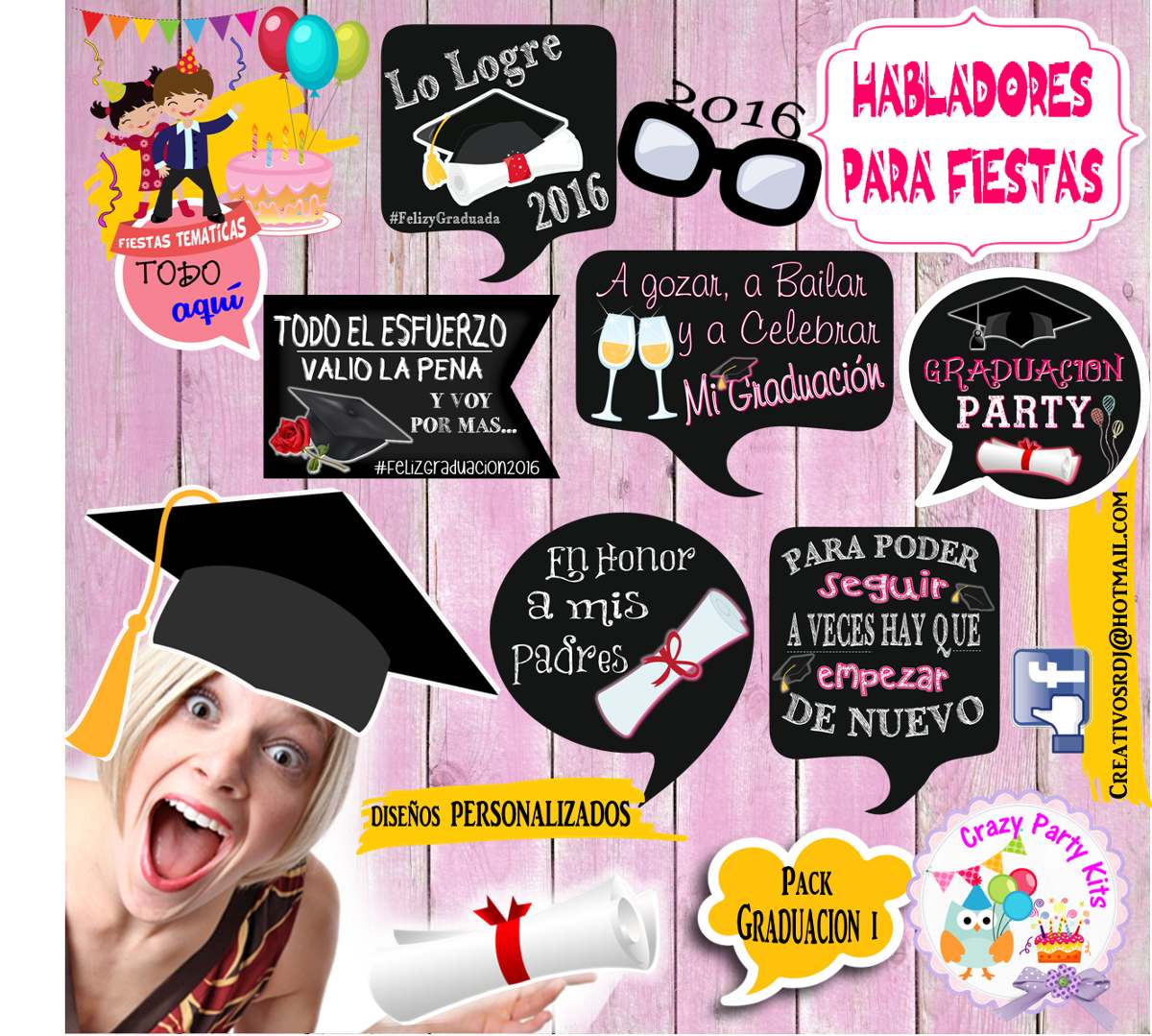 Carteles Habladores Graduacion!! - Bs. 3,00 en Mercado Libre