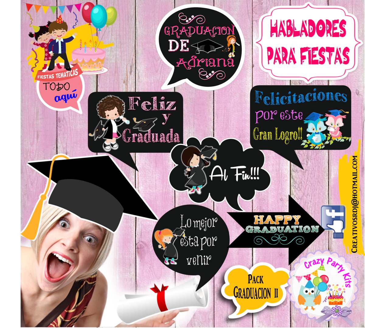 Carteles Habladores Graduacion!! - Bs. 3,00 en Mercado Libre