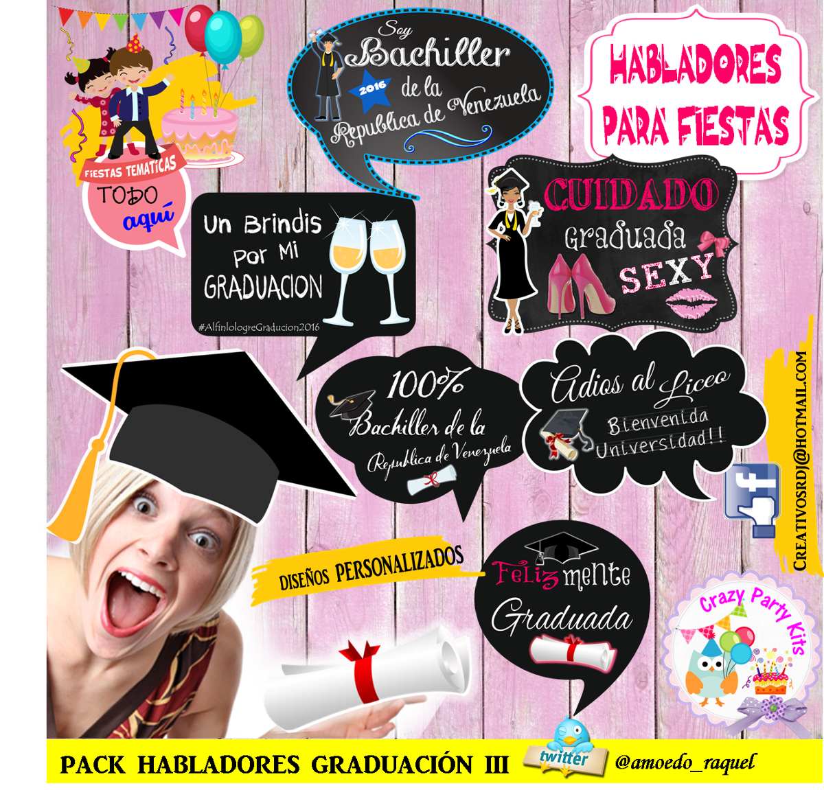 Carteles Habladores Graduacion!! - $ 50.00 en Mercado Libre